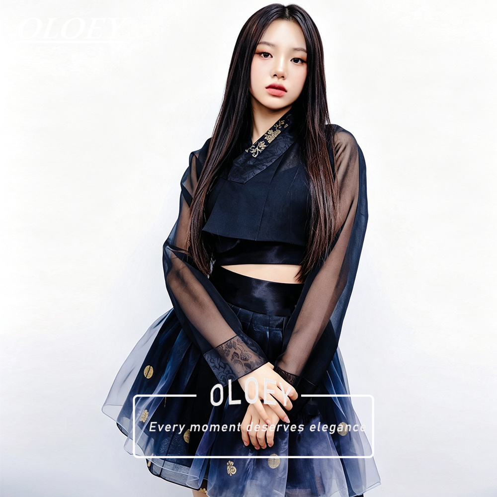 Modern Korean Lifestyle - OLOEY Hanbok Pendek Warna Kontras Vintage
