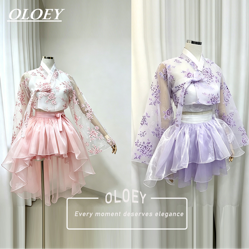 OLOEY Hanbok Pendek Motif Bung - Modern Korean Lifestyle ulasan dan harga