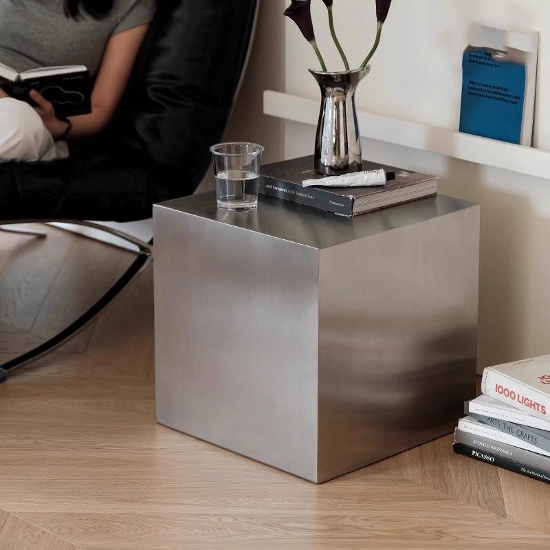 Meja Samping Stainless Steel I - Modern Korean Lifestyle ulasan dan harga